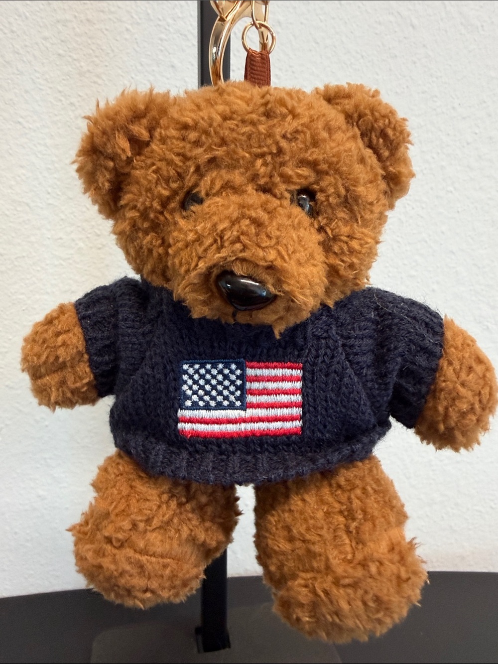Natasha | Whimsical Teddy Bear Sweater w/ American Flag Bag Charm🇺🇸 🧸